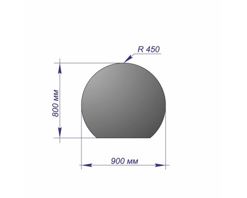 Лист напольный 9008001,5 R450 Антрацит