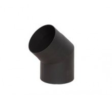 Отвод LAVA (конструкционная сталь 2мм, черный) 45
