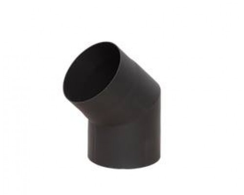 Отвод LAVA (конструкционная сталь 2мм, черный) 45