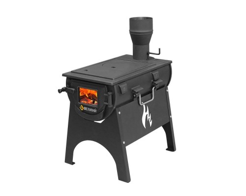 Печь Везувий Travel (из чугуна) на подставке
