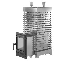 Печь для бани ASTON 38 INOX (320) Long диаметр дымохода: 115 мм