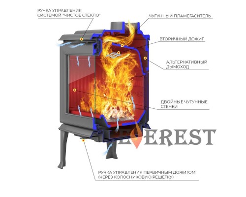 Печь-камин EVEREST F11