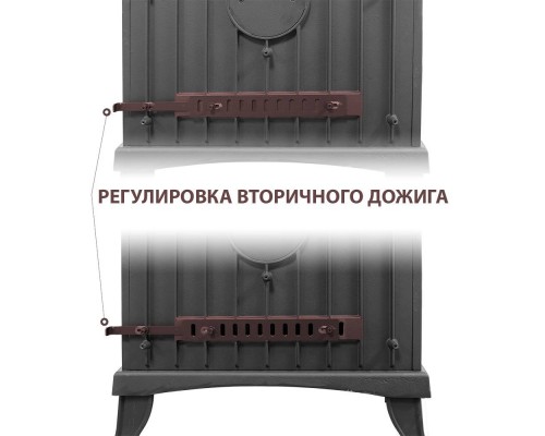 Печь-камин Везувий KZ-14PS Антрацит