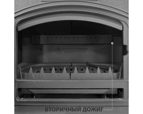 Печь-камин Везувий KZ-14SР Антрацит диаметр дымохода: 150 мм Печь-камин Везувий KZ-14SР Антрацит диаметр дымохода: 150 мм