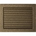 Решетка Черная/Золото с задвижкой (2230) 22/30CZX