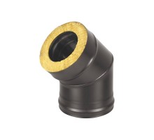 Сэндвич-колено BLACK (AISI 430) 45 2 секции
