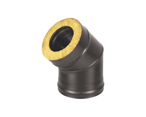 Сэндвич-колено BLACK (AISI 430) 45 2 секции