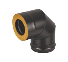 Сэндвич-колено BLACK (AISI 430) 90 3 секции