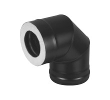 Сэндвич-колено KERABLACK (AISI 430 1,0мм/0,5мм) 90 3S