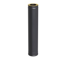 Сэндвич-труба BLACK (AISI 430/0,8мм), L-1м