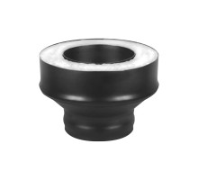 Старт-сэндвич BLACK (AISI 430 1,0мм/0,5мм, KERALUX) диаметр дымохода: 120x200 мм