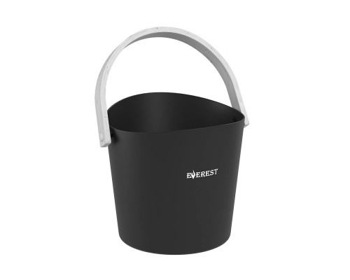 Ведро EVEREST 5л фигурное, алюминий BLACK (TG-43)