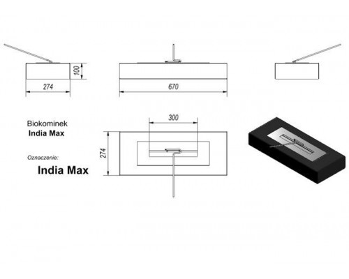 Биокамин Kratki INDIA MAX, TUV Биокамин Kratki INDIA MAX, TUV