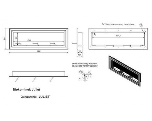 Биокамин Kratki JULIET/1800 TUV (1800x650) Биокамин Kratki JULIET/1800 TUV (1800x650)