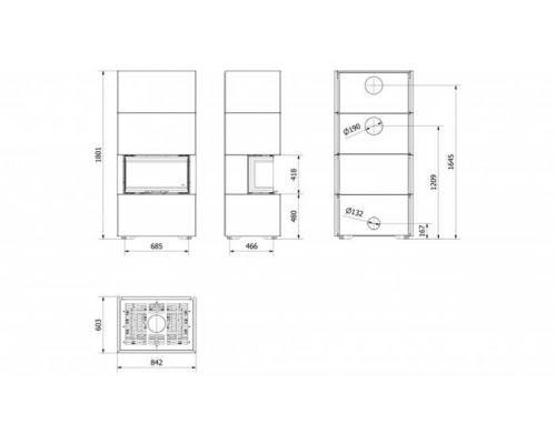 Каминокомплект Home Easy Box с топкой NBC Каминокомплект Home Easy Box с топкой NBC