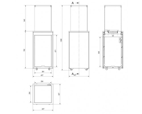 PATIO MINI/M/G31/37MBAR/S - сталь, с ручным управлением PATIO MINI/M/G31/37MBAR/S - сталь, с ручным управлением