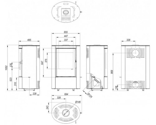Печь DEFRO HOME CERES ELI 6,6кВт, белая сталь Печь DEFRO HOME CERES ELI 6,6кВт, белая сталь