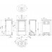 Печь DEFRO HOME CERES ELI 6,6кВт, белая сталь