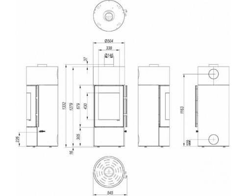 Печь DEFRO HOME ORION, 6,7 кВт Печь DEFRO HOME ORION, 6,7 кВт