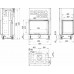 Топка DEFRO HOME PORTAL ME BL G, 12кВт, 840/629/493мм
