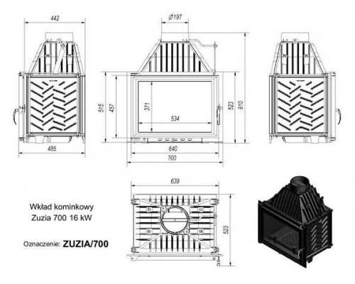Топка ZUZIA/700 Топка ZUZIA/700