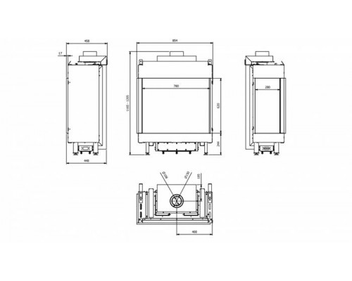 Топка на газу LEO/L/76/62/G31/37MBAR, баллонный газ Топка на газу LEO/L/76/62/G31/37MBAR, баллонный газ