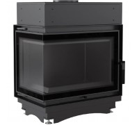 Топка с водяным контуром Maja/PW/BL/12/BS/W/DECO, Г - образное стекло слева, змеевик
