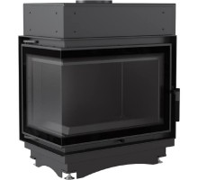 Топка с водяным контуром Maja/PW/BL/12/BS/W/DECO, Г - образное стекло слева, змеевик