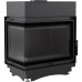 Топка с водяным контуром Maja/PW/BL/12/BS/W/DECO, Г - образное стекло слева, змеевик