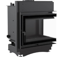 Топка с водяным контуром Maja/PW/BP/12/BS/W/DECO, Г - образное стекло справа, змеевик