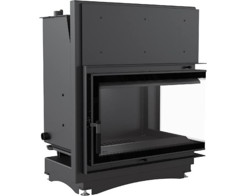 Топка с водяным контуром Oliwia/PW/BP/17/BS/W/DECO, Г-образное стекло справа, змеевик Топка с водяным контуром Oliwia/PW/BP/17/BS/W/DECO, Г-образное стекло справа, змеевик