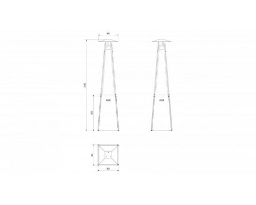 UMBRELLA/B/G31/37MBAR/S/ZE - белый, с газовым оборудованием UMBRELLA/B/G31/37MBAR/S/ZE - белый, с газовым оборудованием