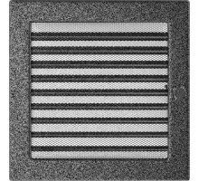 Вентиляционная решетка Черная/Серебро с задвижкой (2222) 22CSX