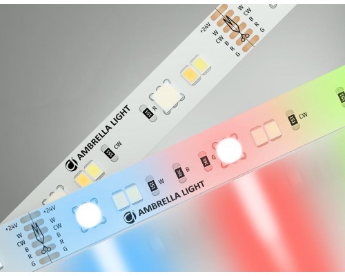 Светодиодная лента Ambrella Light 13W/m 90LED/m 5050+2835SMD RGB+белый 5M GS4501 Светодиодная лента Ambrella Light 13W/m 90LED/m 5050+2835SMD RGB+белый 5M GS4501