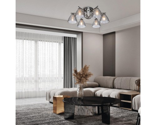 Потолочная люстра Escada Adonis 659/6PL Black Потолочная люстра Escada Adonis 659/6PL Black