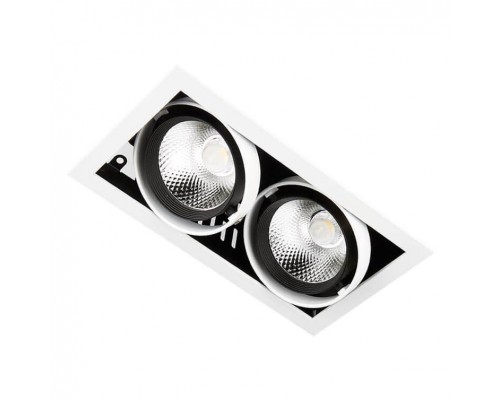 Встраиваемый светодиодный светильник Ambrella light Cardano T812 BK/CH 2*12W 4200K Встраиваемый светодиодный светильник Ambrella light Cardano T812 BK/CH 2*12W 4200K