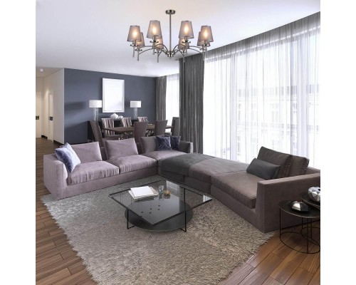 Подвесная люстра Escada Faith 694/8PL Nickel Подвесная люстра Escada Faith 694/8PL Nickel