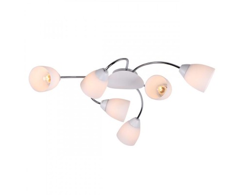Потолочная люстра IMEX MD.8410-6-S CH+WH Потолочная люстра IMEX MD.8410-6-S CH+WH