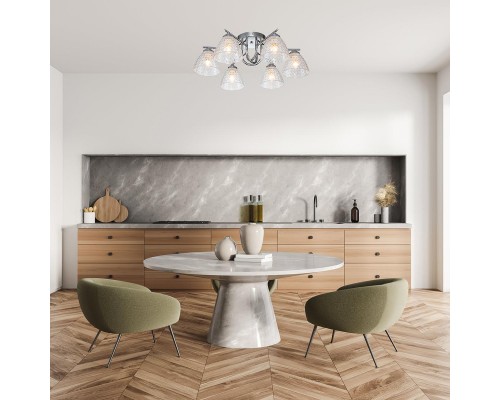 Потолочная люстра Escada Adonis 659/6PL Chrome Потолочная люстра Escada Adonis 659/6PL Chrome