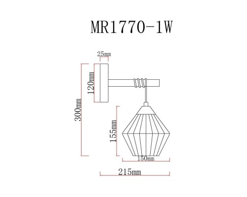 Бра MyFar Bella MR1770-1W