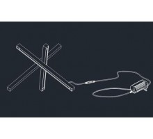Настольная лампа Alfa Light F3924-42 black 13W 30*30*H2 5