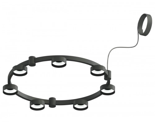 Корпус подвесной люстры Ambrella light DIY Spot Techno Ring SBK черный песок C9238 Корпус подвесной люстры Ambrella light DIY Spot Techno Ring SBK черный песок C9238