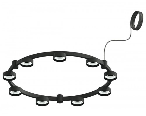 Корпус подвесной люстры Ambrella light DIY Spot Techno Ring SBK черный песок C9242 Корпус подвесной люстры Ambrella light DIY Spot Techno Ring SBK черный песок C9242