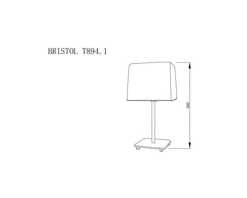 Настольная лампа Lucia Tucci Bristol T894.1 Настольная лампа Lucia Tucci Bristol T894.1