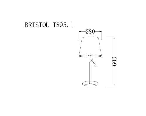 Настольная лампа Lucia Tucci Bristol T895.1 Настольная лампа Lucia Tucci Bristol T895.1