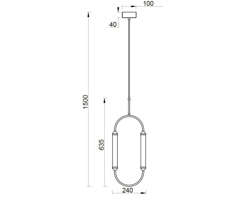 Подвесной светильник Vele Luce Capsula VL7293P21