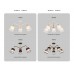 Потолочная люстра Ambrella light Traditional Modern Losk TR4741