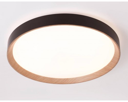 Потолочный светодиодный светильник Ambrella light черный/светлое дерево FZ1326 Потолочный светодиодный светильник Ambrella light черный/светлое дерево FZ1326