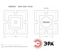 Потолочный светодиодный светильник ЭРА Geo с ДУ SPB-6 Geo 1 RC 60 Б0050918