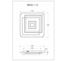 Потолочный светодиодный светильник MyFar Ceiling Galatea MR9011-CL